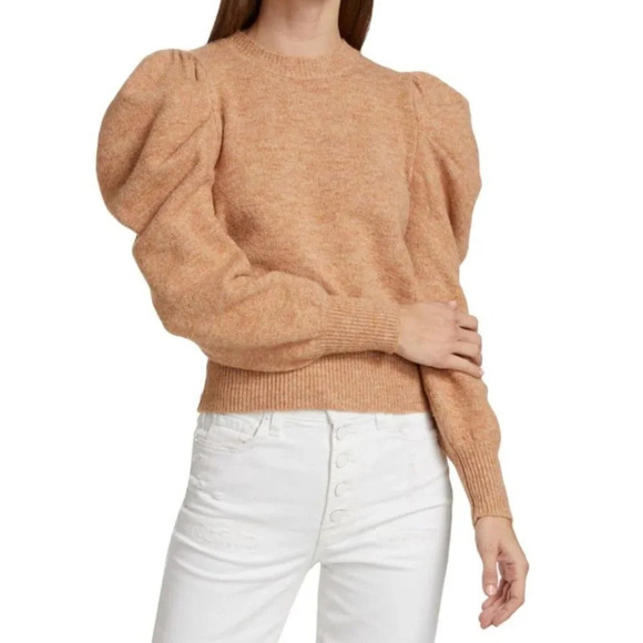 NEW ASTR the Label Puff Sleeve Wool Blend  Pullover Sweater XS - Picture 3 of 8
